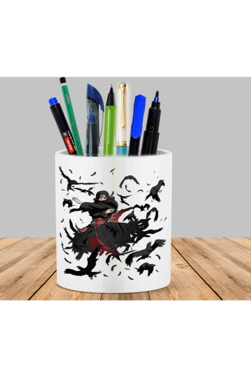 Art hedi̇ye Itachi Uchiha Kaktüs Sukulent Saksı Kalemlik