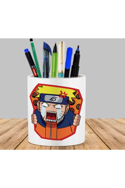 Art hedi̇ye Naruto Uzumaki Kaktüs Sukulent Saksı Kalemlik
