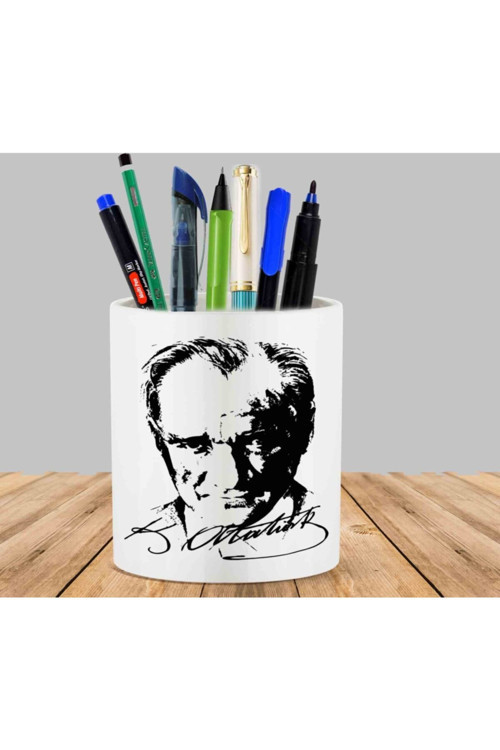 Art hedi̇ye En Çok Satılan Atatürk Kaktüs Sukulent Saksı Kalemlik