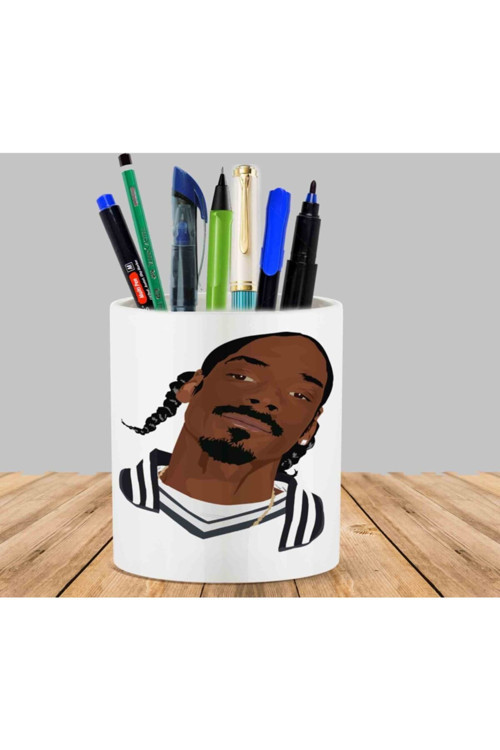 Art hedi̇ye Snoop Dogg Karakter Kaktüs Sukulent Saksı Kalemlik