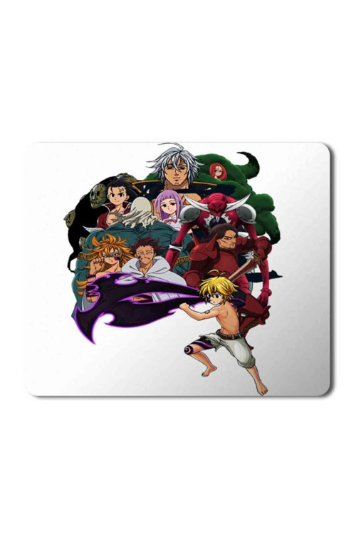 Art hedi̇ye MANDAMENTOS VS MELIODAS Baskılı Mouse Pad Mousepad.jpg