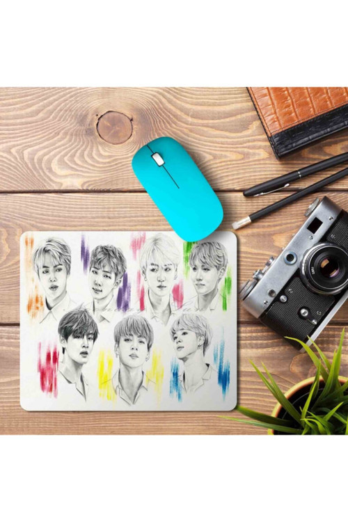 Art hedi̇ye En Çok Satılan Renkli Bts Kpop Mouse Pad Mousepad