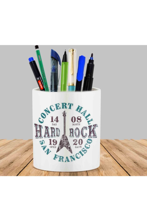 Art hedi̇ye Hard Rock 1920 Kaktüs Sukulent Saksı Kalemlik