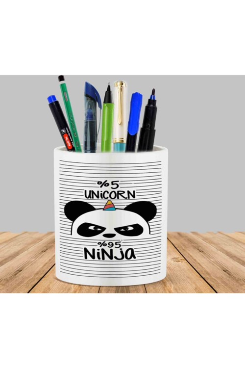 Art hedi̇ye Panda Unicorn Kaktüs Sukulent Saksı Kalemlik