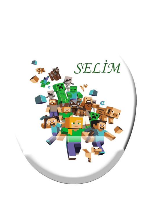 Art hedi̇ye Kişiye Özel Minecraft Baskılı Bilek Destekli Mouse Pad Mousepad
