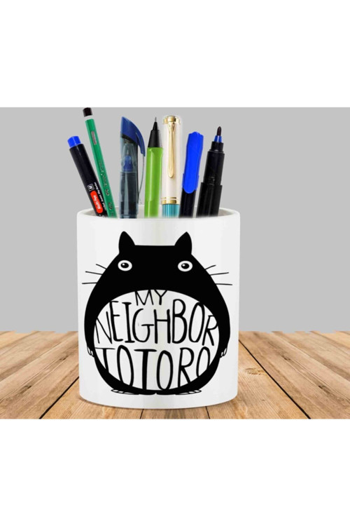 Art hedi̇ye Totoro Tasarım Kaktüs Sukulent Saksı Kalemlik