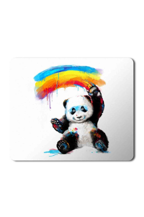 Art hedi̇ye Panda Gökkuşağı Mouse Pad Mousepad