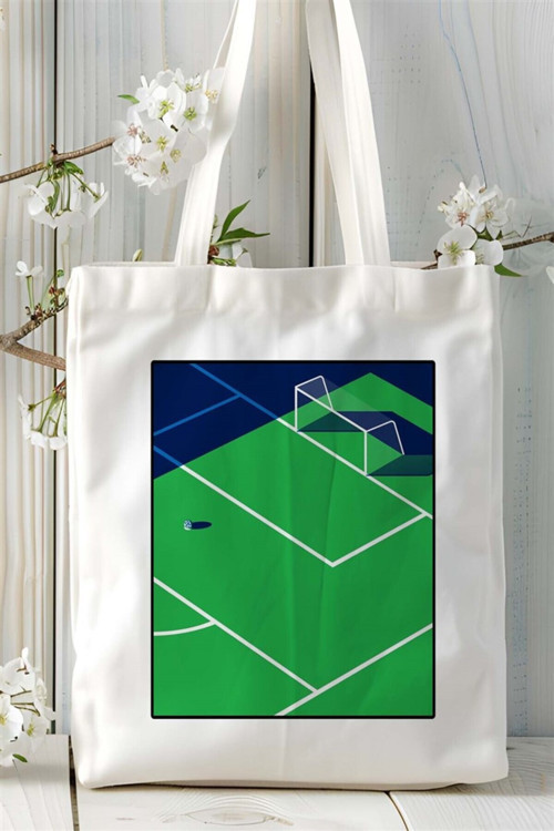 Art hedi̇ye futsal Baskılı Bez Çanta omuz çantası Kişiye Özel desen 2