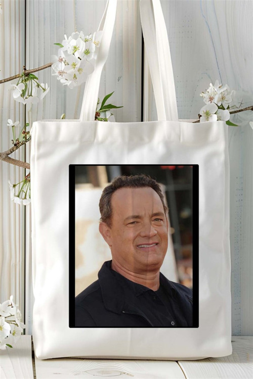 Art hedi̇ye Tom hanks Baskılı Bez Çanta omuz çantası Kişiye Özel desen 2
