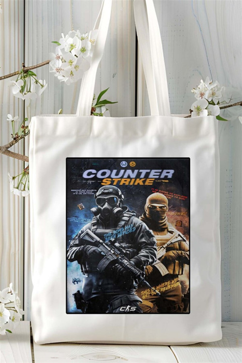 Art hedi̇ye gamer Baskılı Bez Çanta omuz çantası Kişiye Özel desen 2
