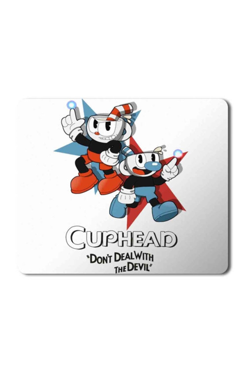 Art hedi̇ye Cuphead And Mugman Mouse Pad Mousepad