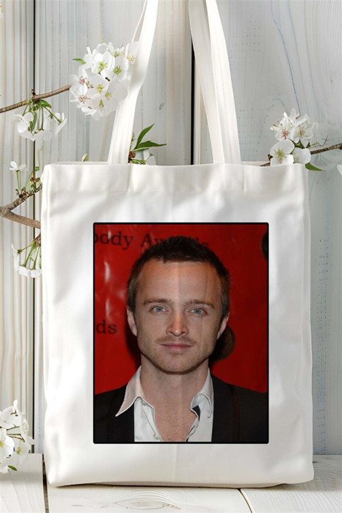 Art hedi̇ye Aaron Paul Baskılı Bez Çanta omuz çantası Kişiye Özel desen 1