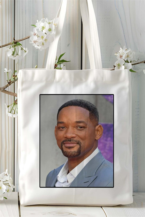Art hedi̇ye Will Smith Baskılı Bez Çanta omuz çantası Kişiye Özel desen 1