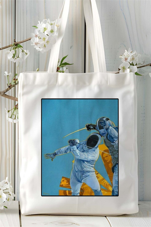 Art hedi̇ye eskrim Baskılı Bez Çanta omuz çantası Kişiye Özel desen 3