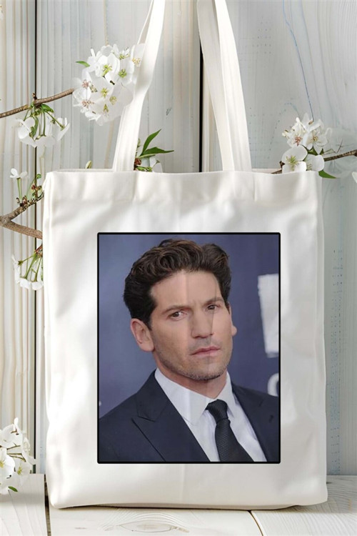 Art hedi̇ye Jon Bernthal Baskılı Bez Çanta omuz çantası Kişiye Özel desen 1