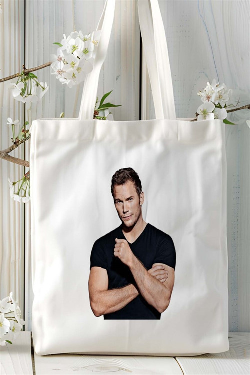 Art hedi̇ye Chris Pratt Baskılı Bez çanta Kişiye Özel Model 1