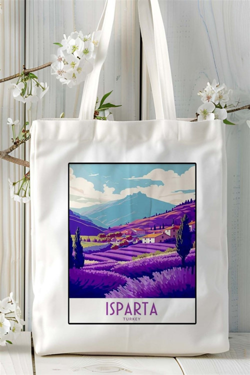 Art hedi̇ye ısparta Baskılı Bez Çanta omuz çantası Kişiye Özel desen