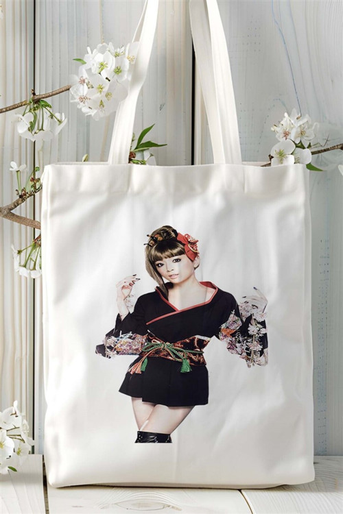 Art hedi̇ye Ayumi Hamasaki Baskılı Bez çanta Kişiye Özel Model 1