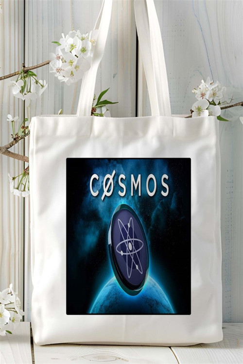 Art hedi̇ye cosmos Baskılı Bez Çanta omuz çantası Kişiye Özel desen 1