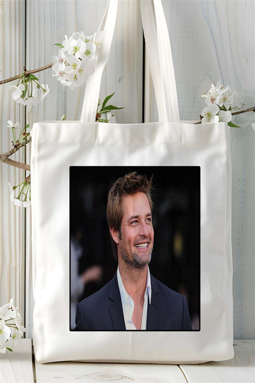 Art hedi̇ye Josh Holloway Baskılı Bez Çanta omuz çantası Kişiye Özel desen 2