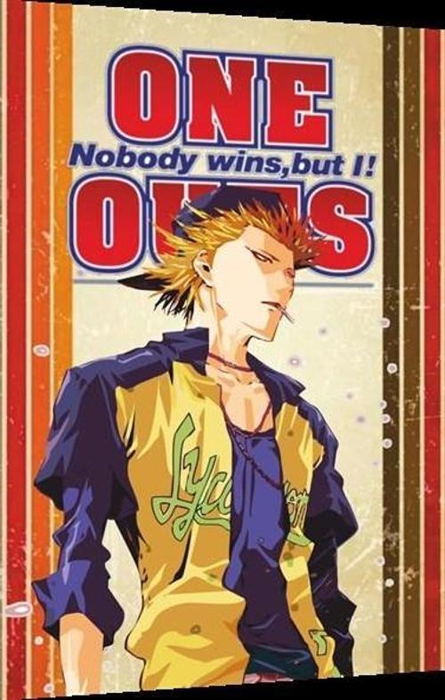 Toua Tokuchi One Outs Anime Retro Ahşap Poster 20x30