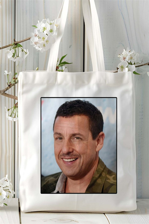 Art hedi̇ye adam sandler Baskılı Bez Çanta omuz çantası Kişiye Özel desen 1