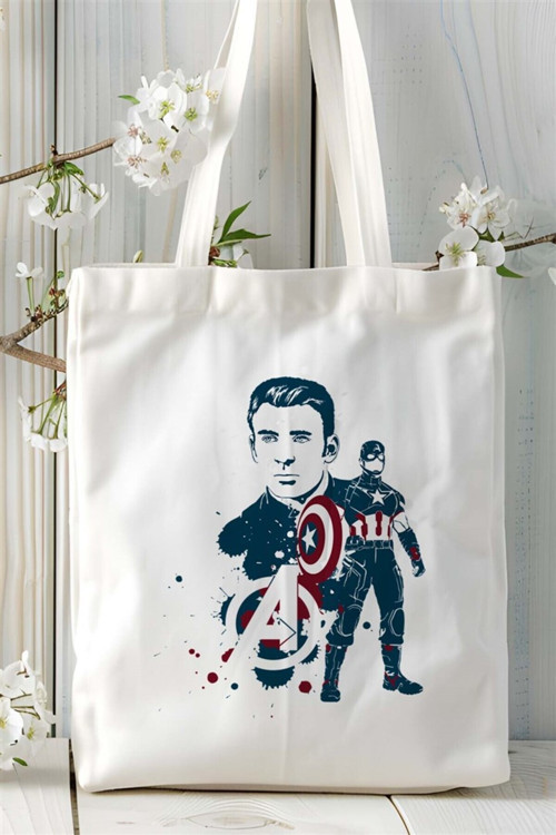 Art hedi̇ye Chris Evans Baskılı Bez çanta Kişiye Özel Model 1