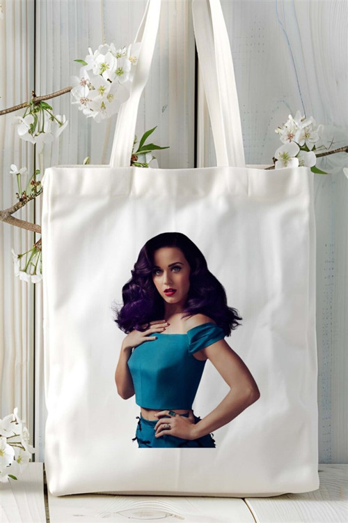 Art hedi̇ye Katy Perry Baskılı Bez çanta Kişiye Özel Model 1