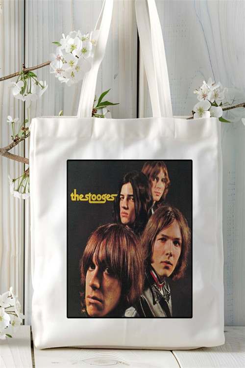 Art hedi̇ye The Stooges Baskılı Bez Çanta omuz çantası Kişiye Özel desen 1