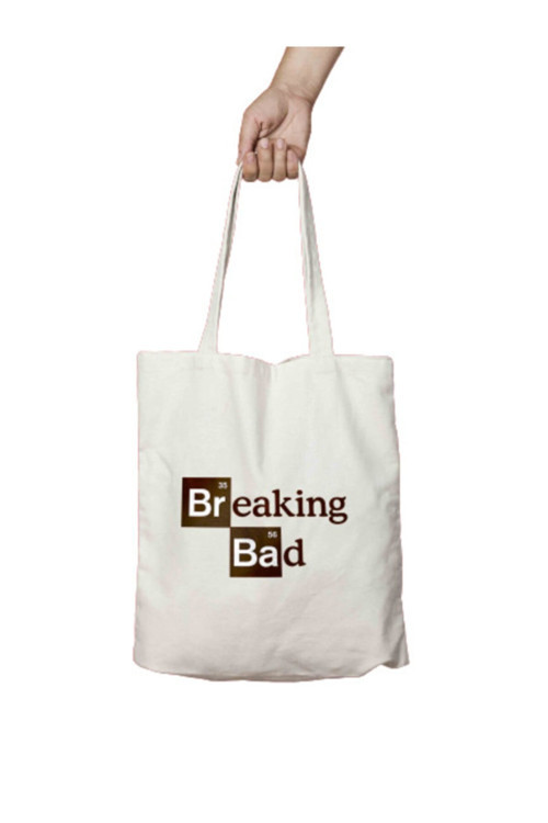 Art hedi̇ye Breaking Bad Iki Tarafı Kalıcı Baskılı Yıkanabilir Bez Çanta Omuz Çantası