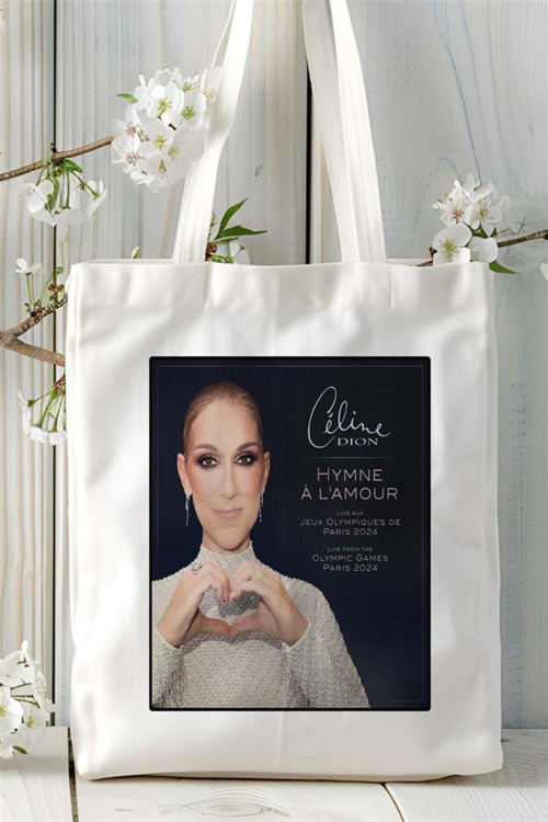 Art hedi̇ye Celine Dion Baskılı Bez Çanta omuz çantası Kişiye Özel desen 1