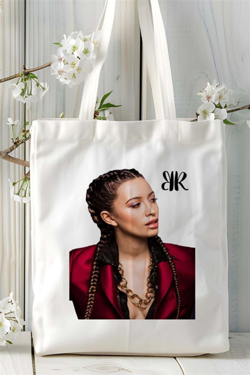 Art hedi̇ye Christian Serratos Baskılı Bez çanta Kişiye Özel Model 2
