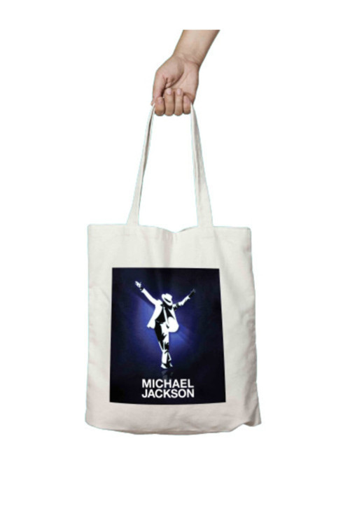Art hedi̇ye Michael Jackson Müzik Dans Iki Tarafı Kalıcı Baskılı Yıkanabilir Bez Çanta Omuz Çantası
