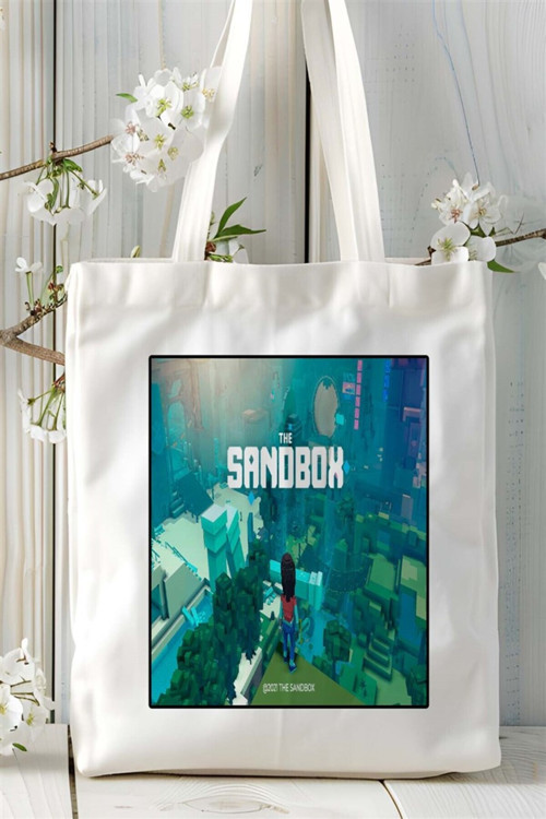 Art hedi̇ye sandbox Baskılı Bez Çanta omuz çantası Kişiye Özel desen 3