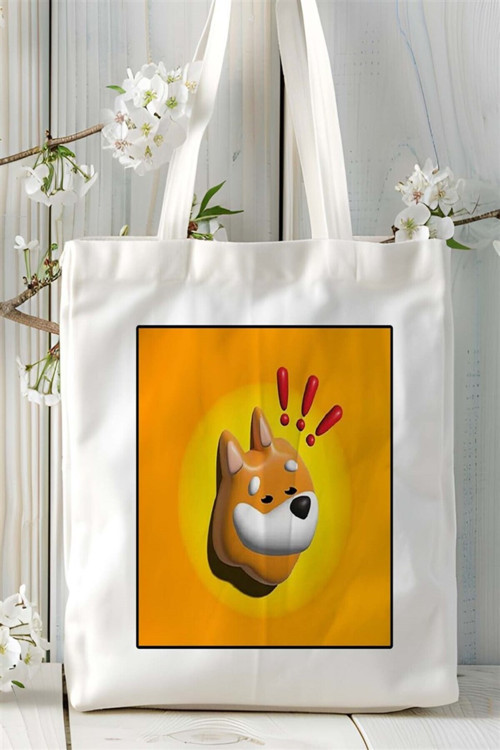 Art hedi̇ye bonk Baskılı Bez Çanta omuz çantası Kişiye Özel desen 4