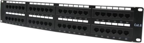 CAT6 1u 48 Port Modüler Dolu Patch Panel COD648