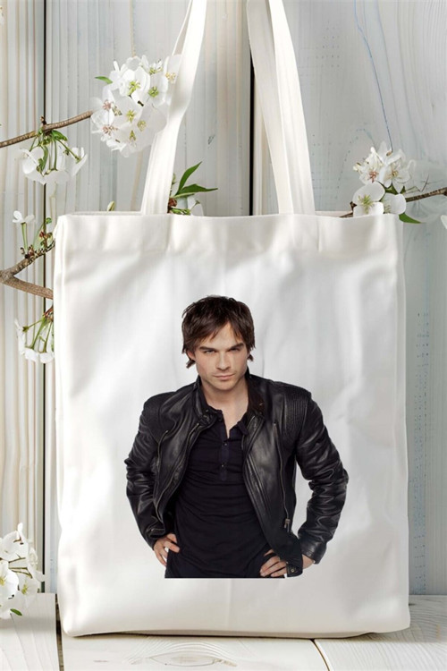Art hedi̇ye ian Somerhalder Baskılı Bez çanta Kişiye Özel Model 2