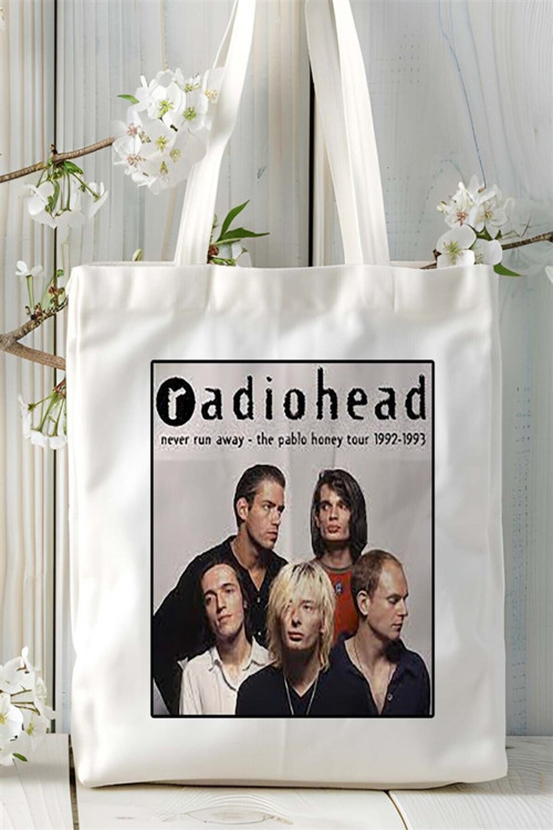 Art hedi̇ye Radiohead Baskılı Bez Çanta omuz çantası Kişiye Özel desen 3