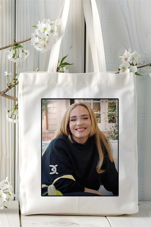 Art hedi̇ye adele Baskılı Bez Çanta omuz çantası Kişiye Özel desen 2