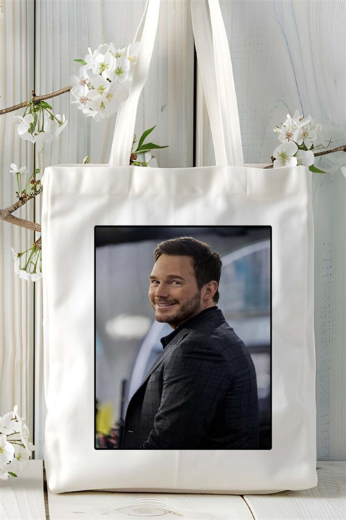 Art hedi̇ye Chris Pratt Baskılı Bez Çanta omuz çantası Kişiye Özel desen 1