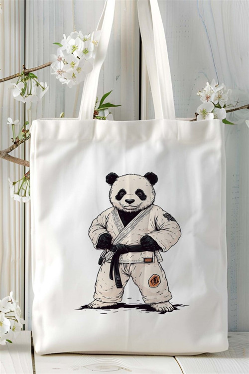 Art hedi̇ye jiujitsu Baskılı Bez çanta Kişiye Özel Model 5