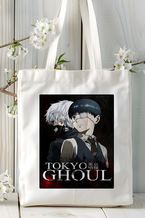Art hedi̇ye Tokyo Ghoul Baskılı bez omuz çantası kişiye özel model 3