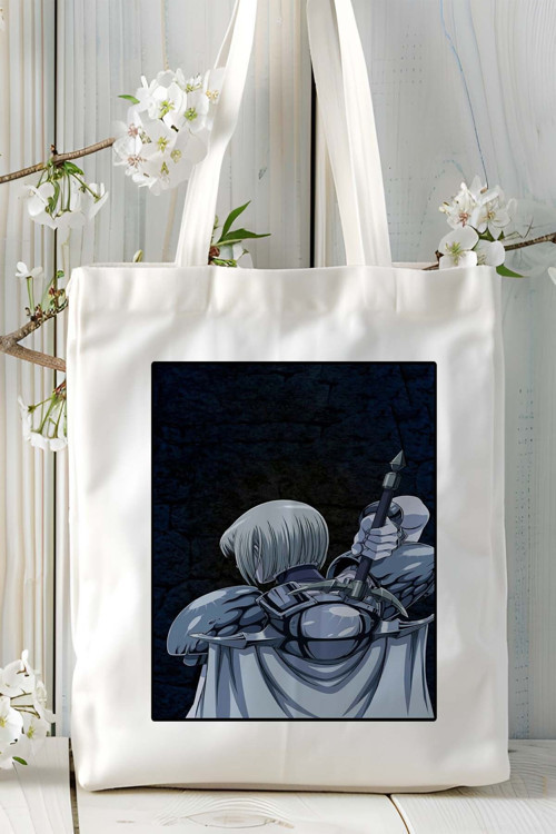 Art hedi̇ye Claymore Baskılı bez omuz çantası kişiye özel model 2