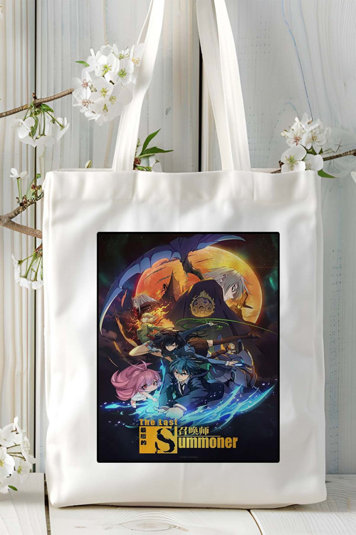 Art hedi̇ye The Last Summoner Baskılı bez omuz çantası kişiye özel model 2
