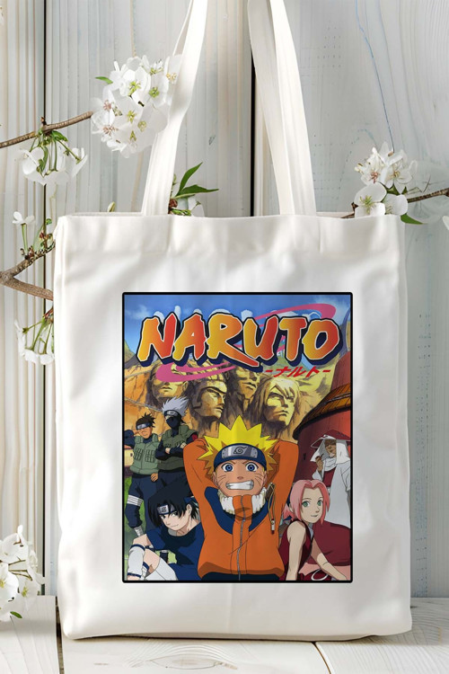 Art hedi̇ye Naruto Shippūden Baskılı bez omuz çantası kişiye özel model 1