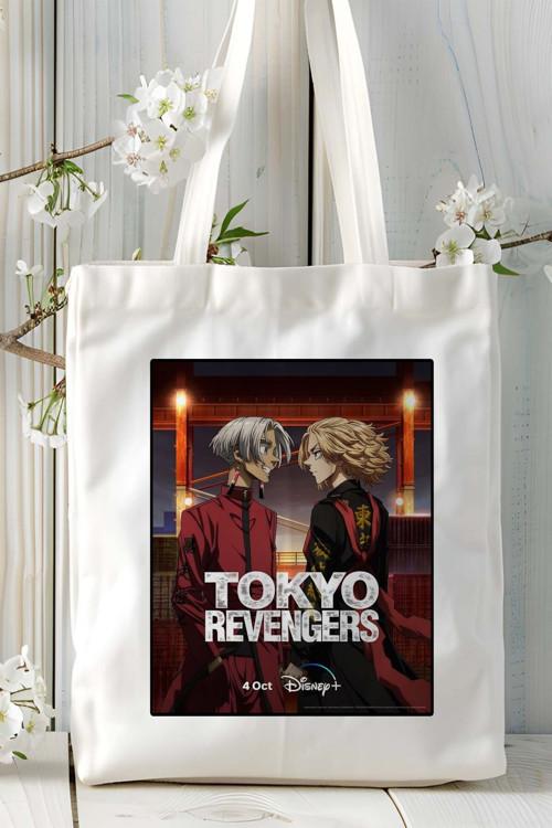 Art hedi̇ye Tokyo Revengers Baskılı bez omuz çantası kişiye özel model 4