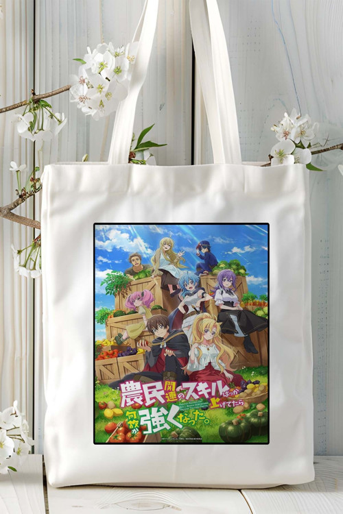 Art hedi̇ye Isekai Nonbiri Nouka Baskılı bez omuz çantası kişiye özel model 1