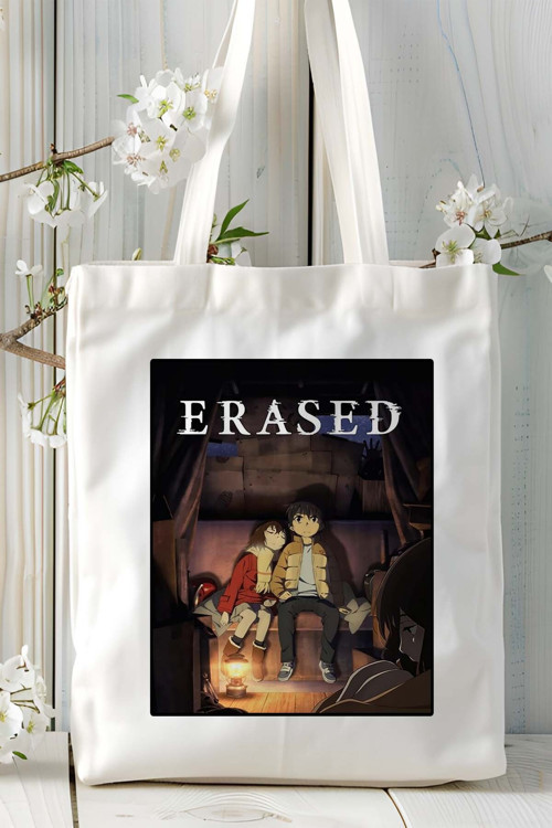 Art hedi̇ye ERASED Baskılı bez omuz çantası kişiye özel model 1