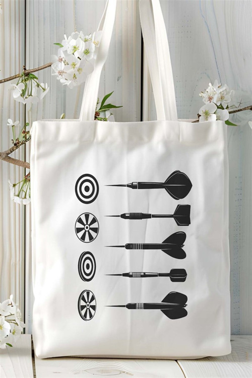 Art hedi̇ye dart Baskılı Bez çanta Kişiye Özel Model 1