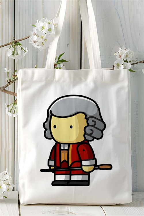 Art hedi̇ye Wolfgang Amadeus Mozart Baskılı Bez çanta Kişiye Özel Model 1